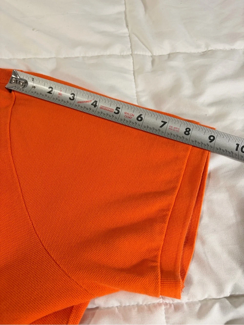Men’s Polo Ralph Lauren Orange Short Sleeve Piqué Polo Shirt Custom Slim Fit